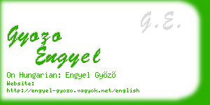 gyozo engyel business card